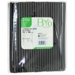 CANNUCCE NERE BIODEGRADABILI 20cm D.6mm CANNUCCE NERE BIODEGRADABILI 20cm D.6mm